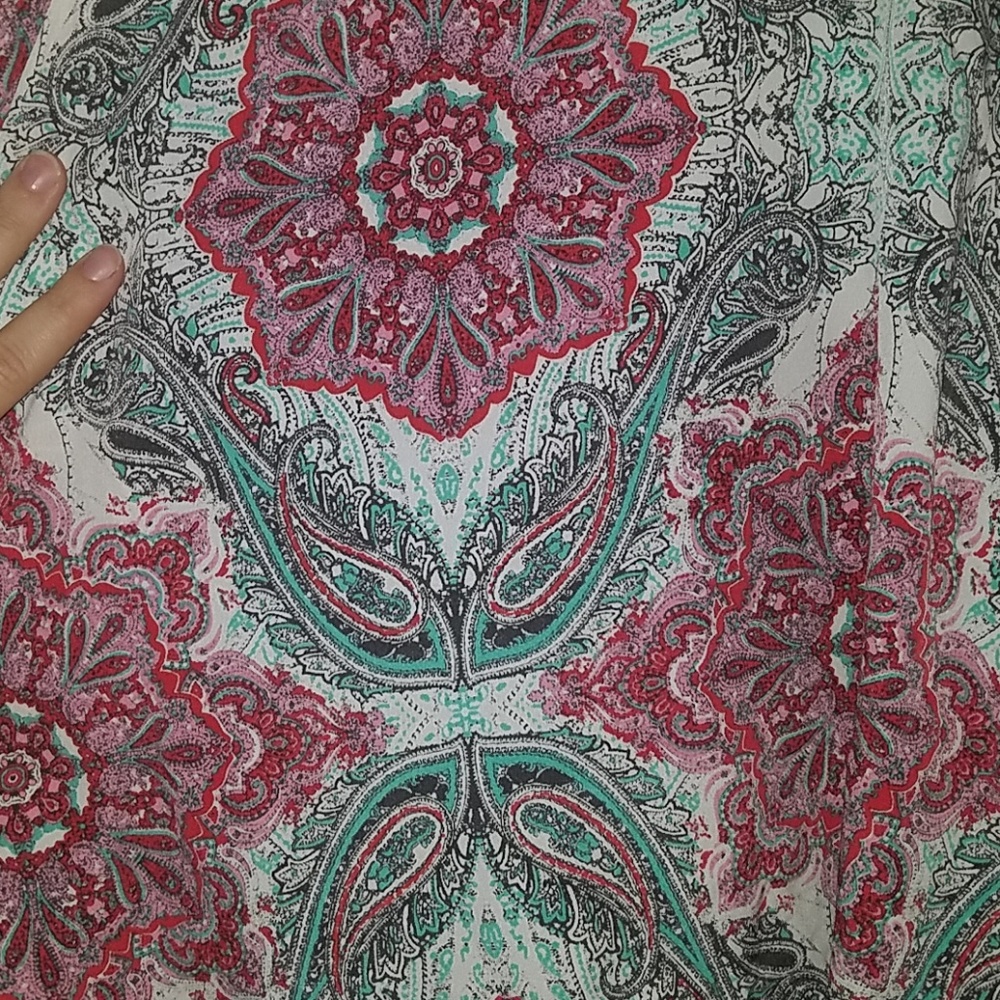 Paisley Off Shoulder Blouse - Picture 3 of 4